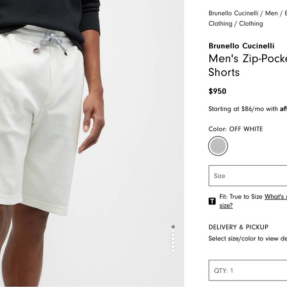 Brunello Cucinelli brand new men’s shorts,made in Italy size L - Picture 16 of 16